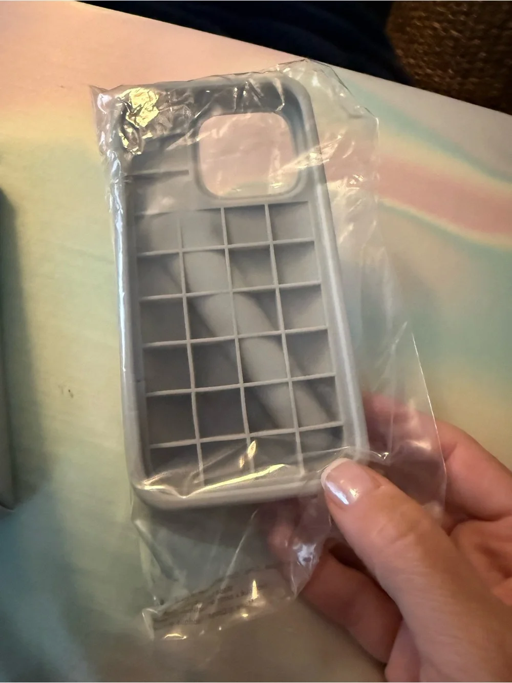RHODE Lip Case for iPhone 15 Pro in Light Gray